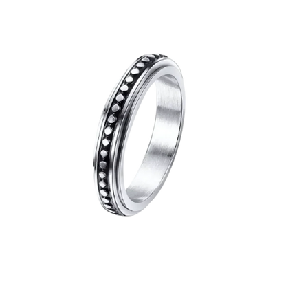 Classic Boho Fidget Ring With Spinner Design - 4style / 6