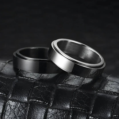 Classic Boho Fidget Ring With Spinner Design