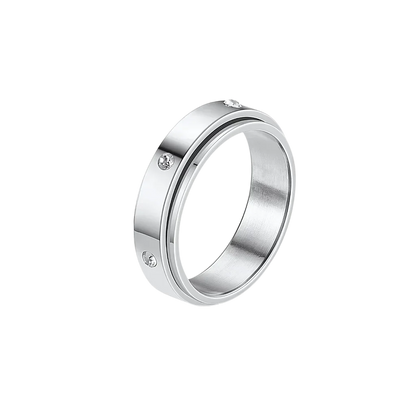 Classic Boho Fidget Ring With Spinner Design - 8style / 6