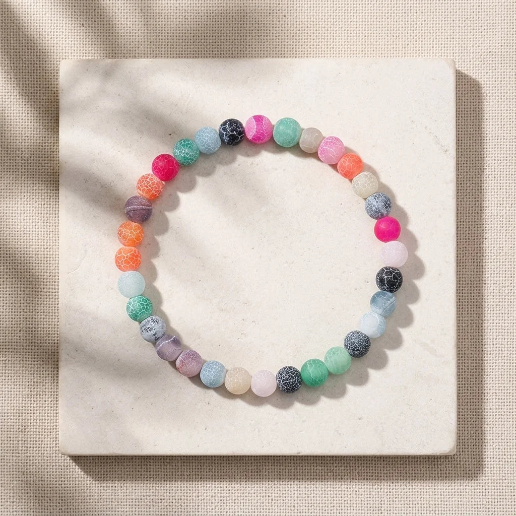 Colorful Drop Shape Beaded Braclets For Wellness Style