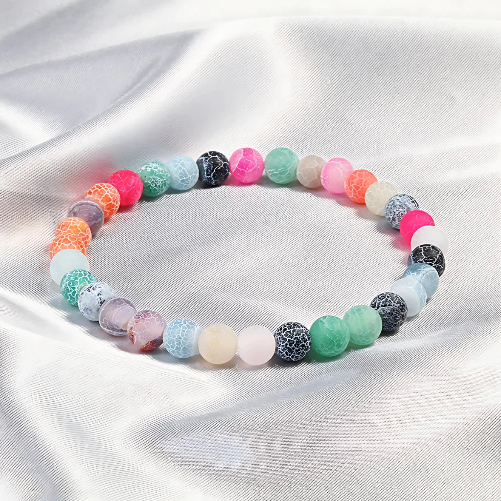 Colorful Drop Shape Beaded Braclets For Wellness Style