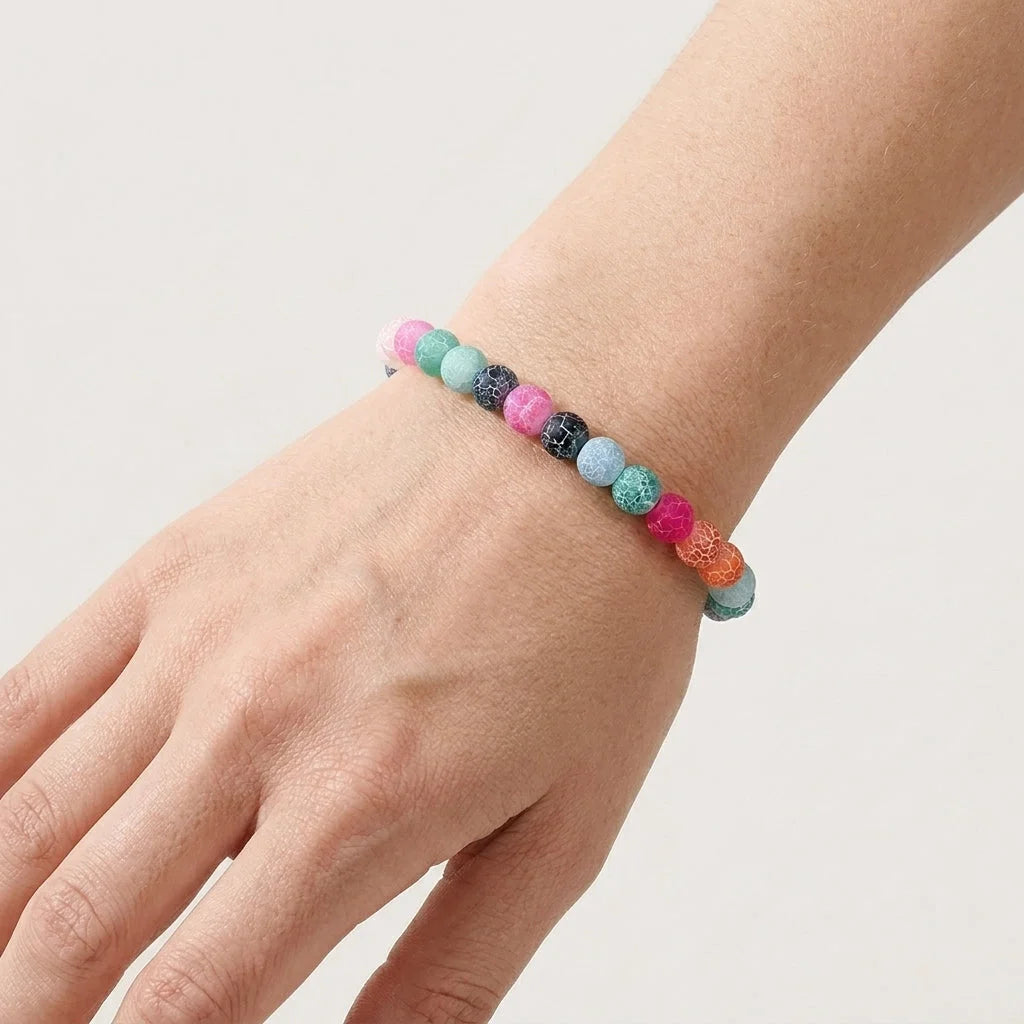 Colorful Drop Shape Beaded Braclets For Wellness Style