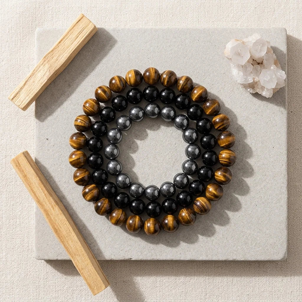 Colorful Glass Bead Bracelets For Women Set