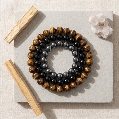Colorful Glass Bead Bracelets For Women Set