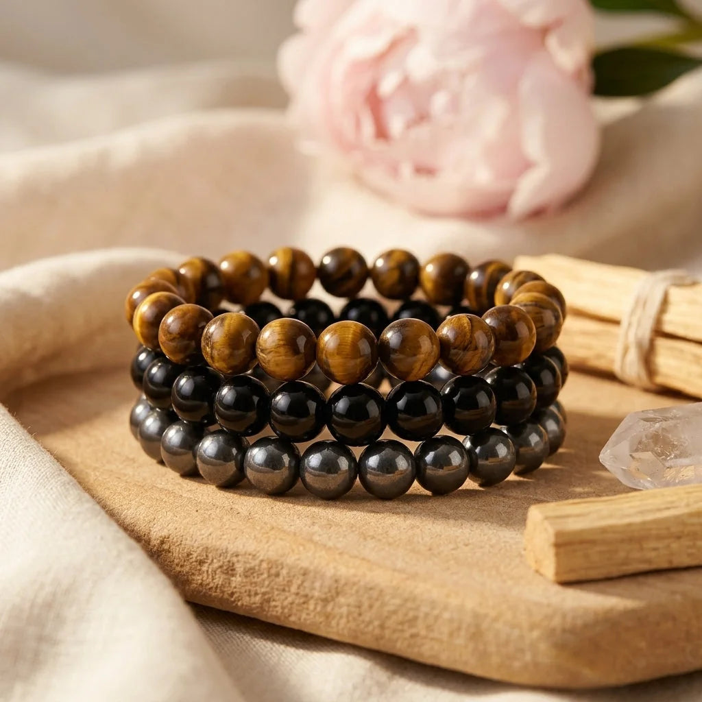 Colorful Glass Bead Bracelets For Women Set