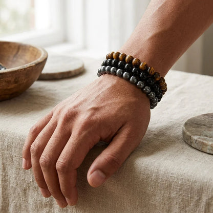 Colorful Glass Bead Bracelets For Women Set