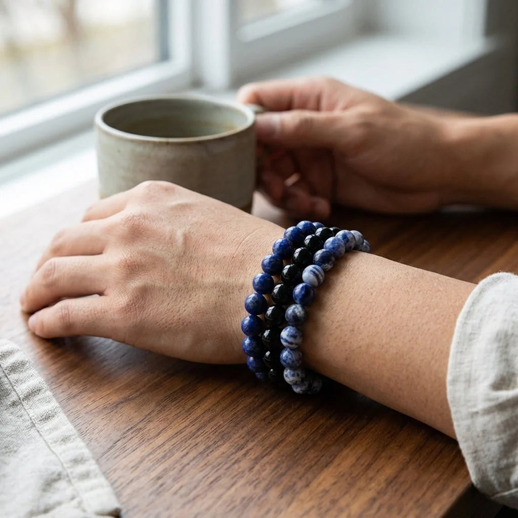 Colorful Glass Bead Bracelets For Women Set