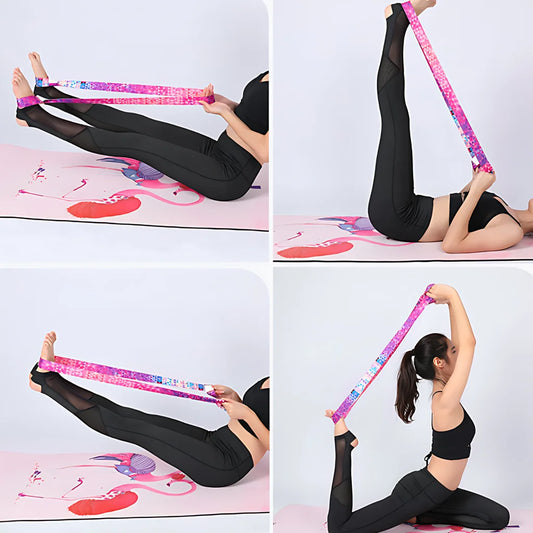 Colorful Hamstring Stretching Strap For Flexibility