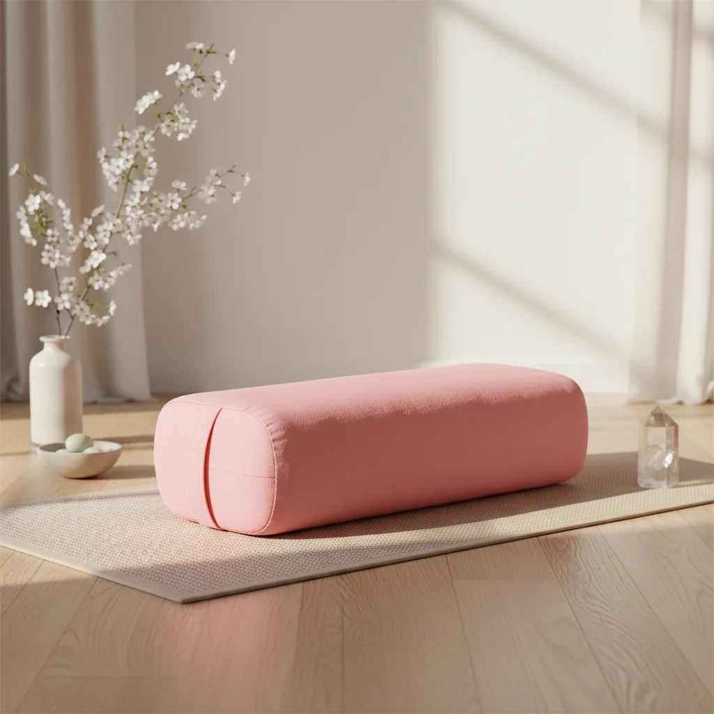 Comfort Fit Yoga Pillow Bolster For Restorative Support