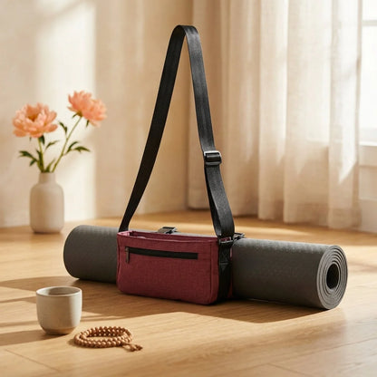 Compact Mat Carrier With Pockets For Everyday Fitness