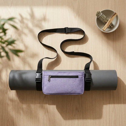 Compact Mat Carrier With Pockets For Everyday Fitness