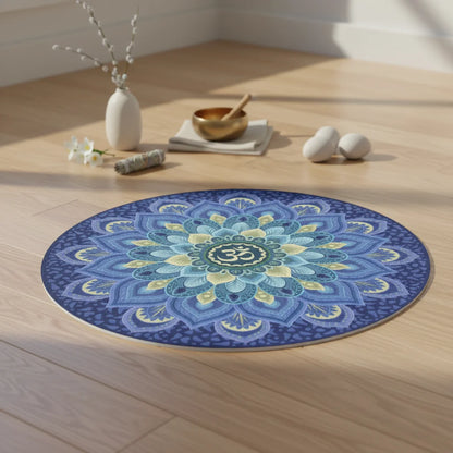 Compact Natural Rubber Circle Yoga Mat
