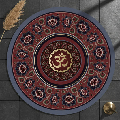 Compact Natural Rubber Circle Yoga Mat