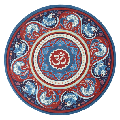 Compact Natural Rubber Circle Yoga Mat - Style C / 60x60 cm