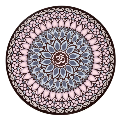 Compact Natural Rubber Circle Yoga Mat - Style E / 60x60 cm