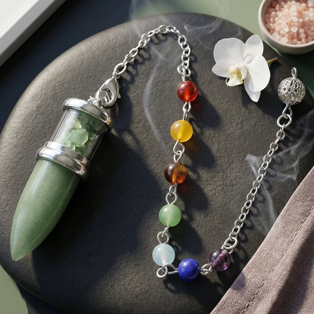 Cone Crystal Pendant Necklace To Buy Pendulum Online