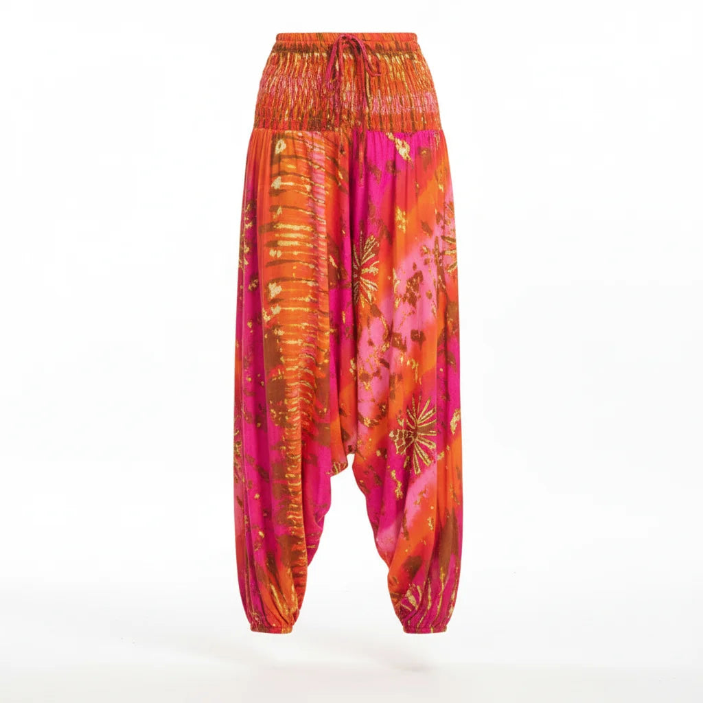 Convertible Female Drop Crotch Pants Romper