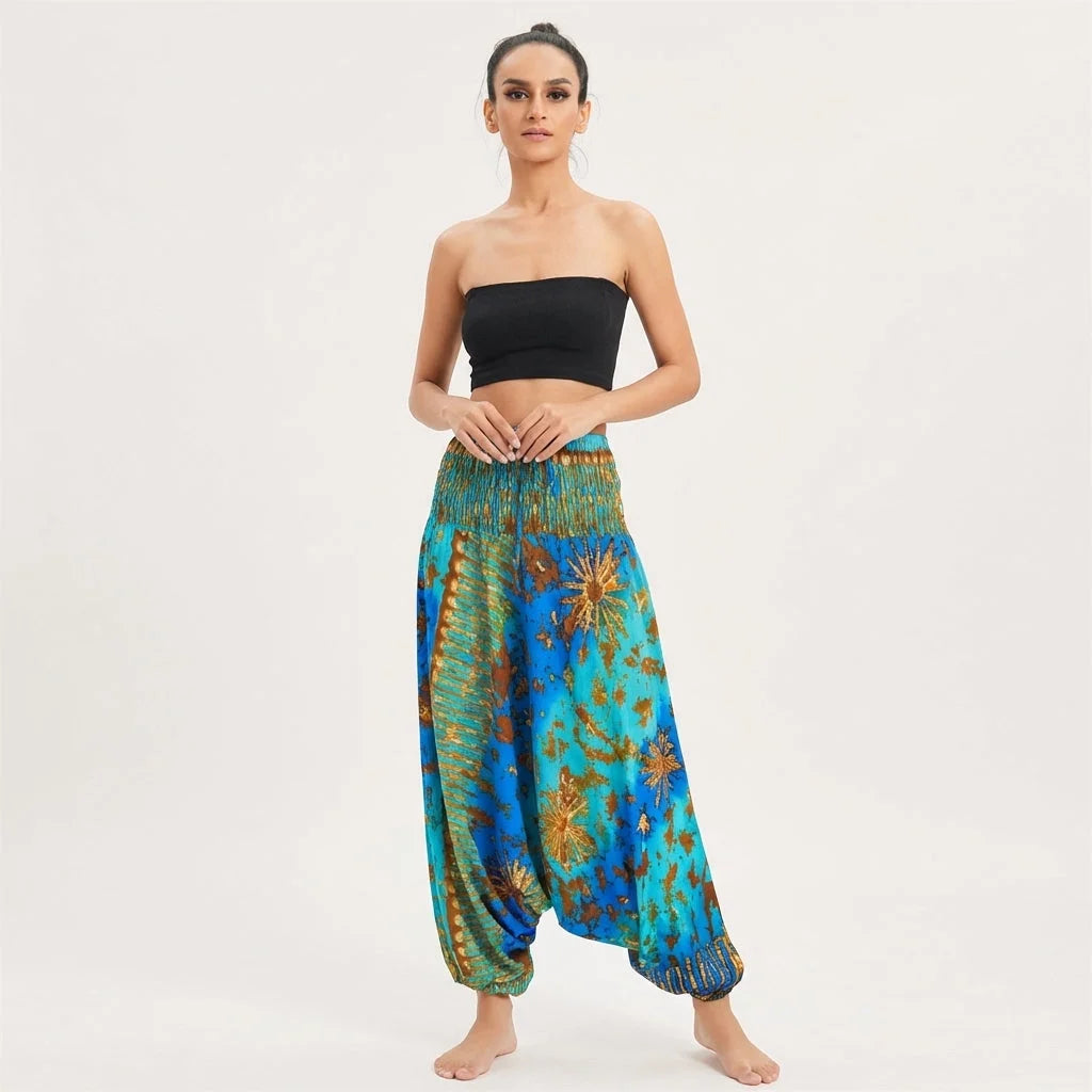 Convertible Female Drop Crotch Pants Romper