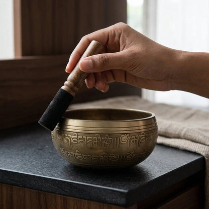 Copper Meditation Bowl That Makes Sound