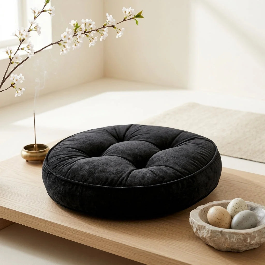Corduroy Yoga Meditation Cushion For Mindful Seating