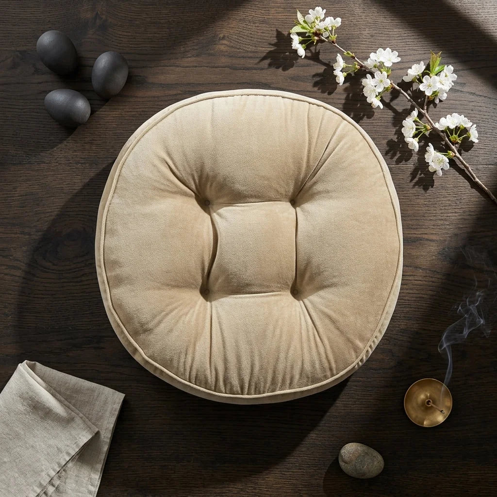 Corduroy Yoga Meditation Cushion For Mindful Seating