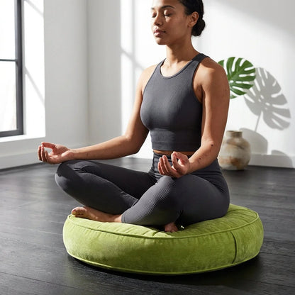 Corduroy Yoga Meditation Cushion For Mindful Seating