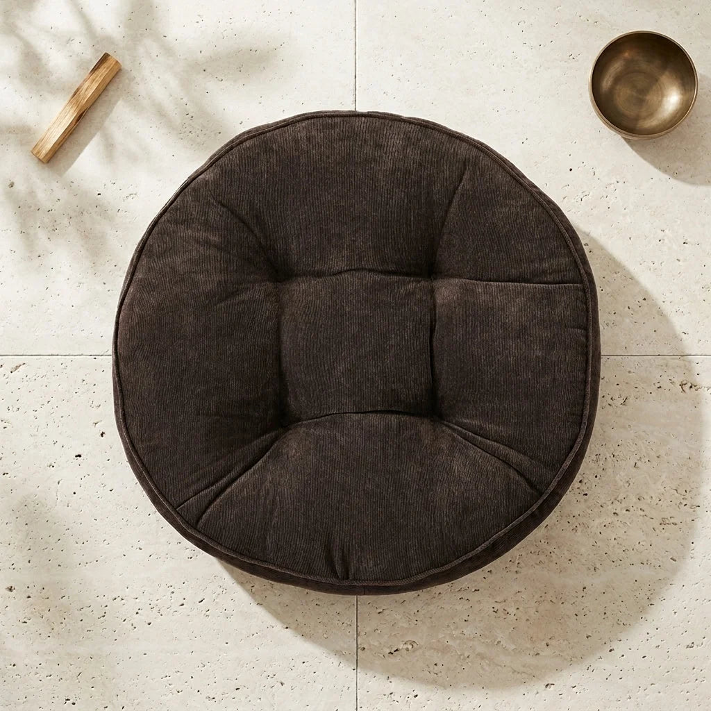 Corduroy Yoga Meditation Cushion For Mindful Seating