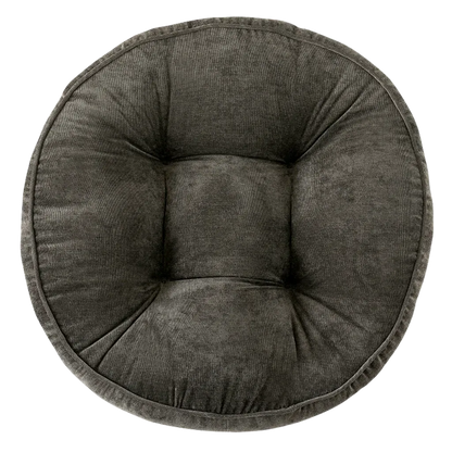 Corduroy Yoga Meditation Cushion For Mindful Seating - Charcoal