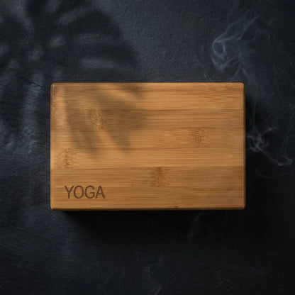 Cork Yoga Block With Bamboo Core For Steady Balance - 23x15x7.6 cm