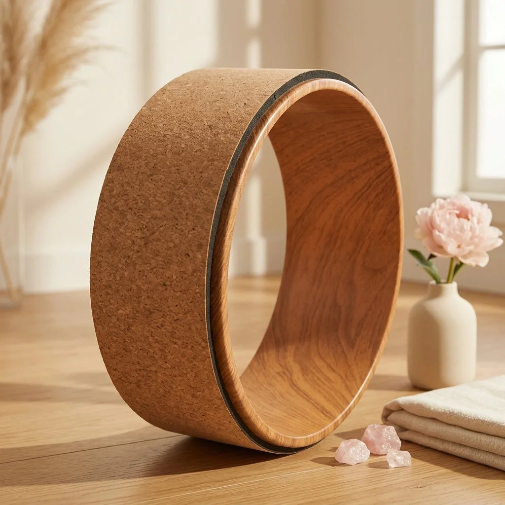 Cork Yoga Wheel For Balance Flexibility And Relief