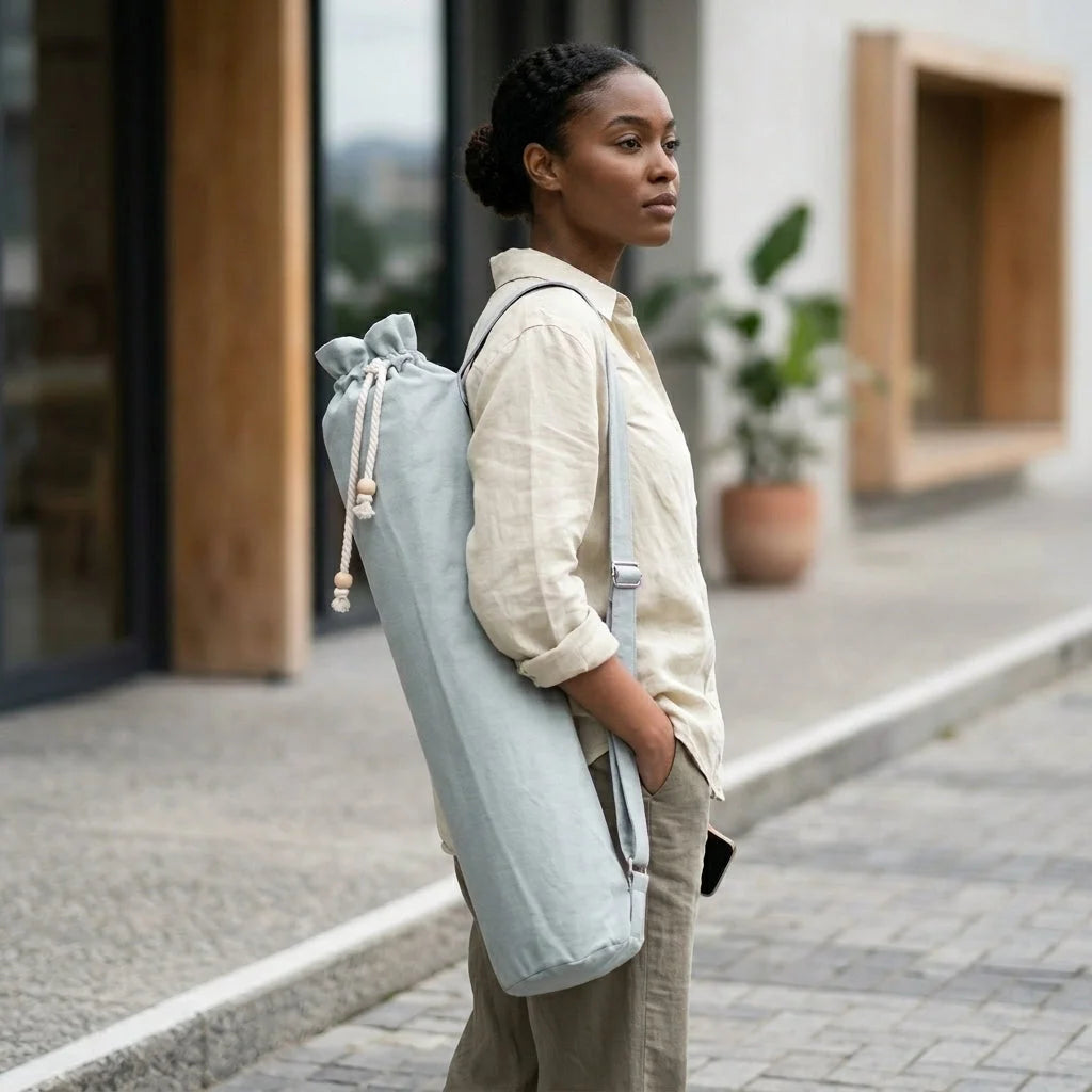 Cotton Carry Yoga Bags With Color Options