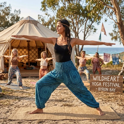 Cotton Harem Pants For Womens In Boho Lantern Style