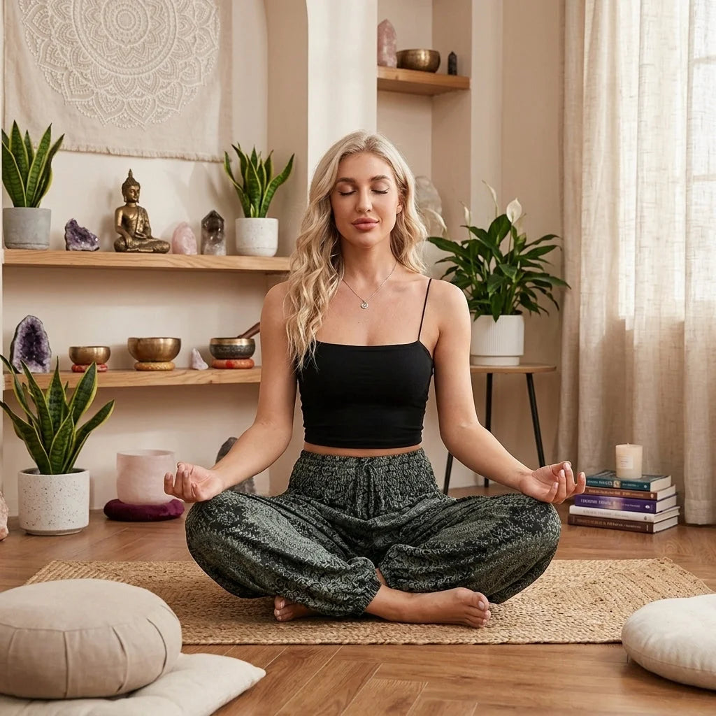 Cotton Harem Pants For Womens In Boho Lantern Style