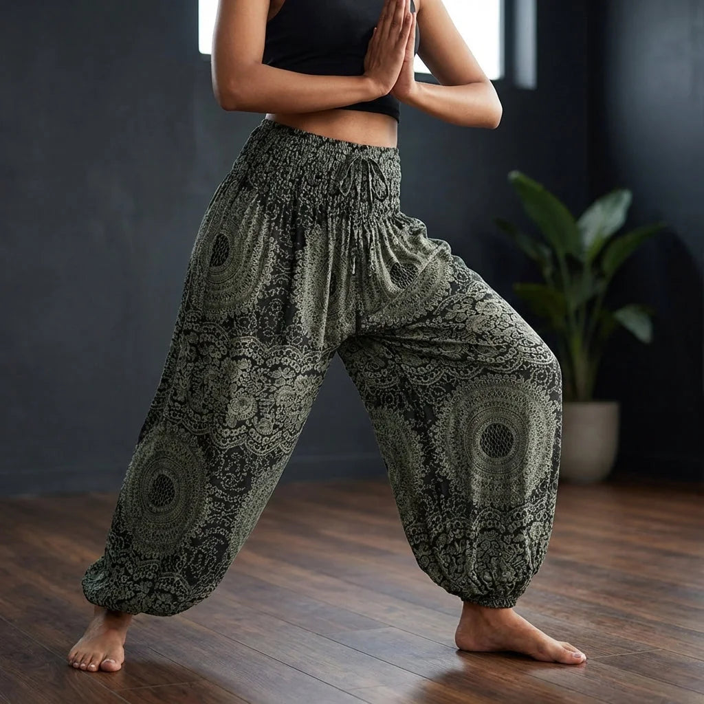 Cotton Harem Pants For Womens In Boho Lantern Style