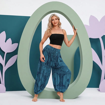 Cotton Harem Pants For Womens In Boho Lantern Style
