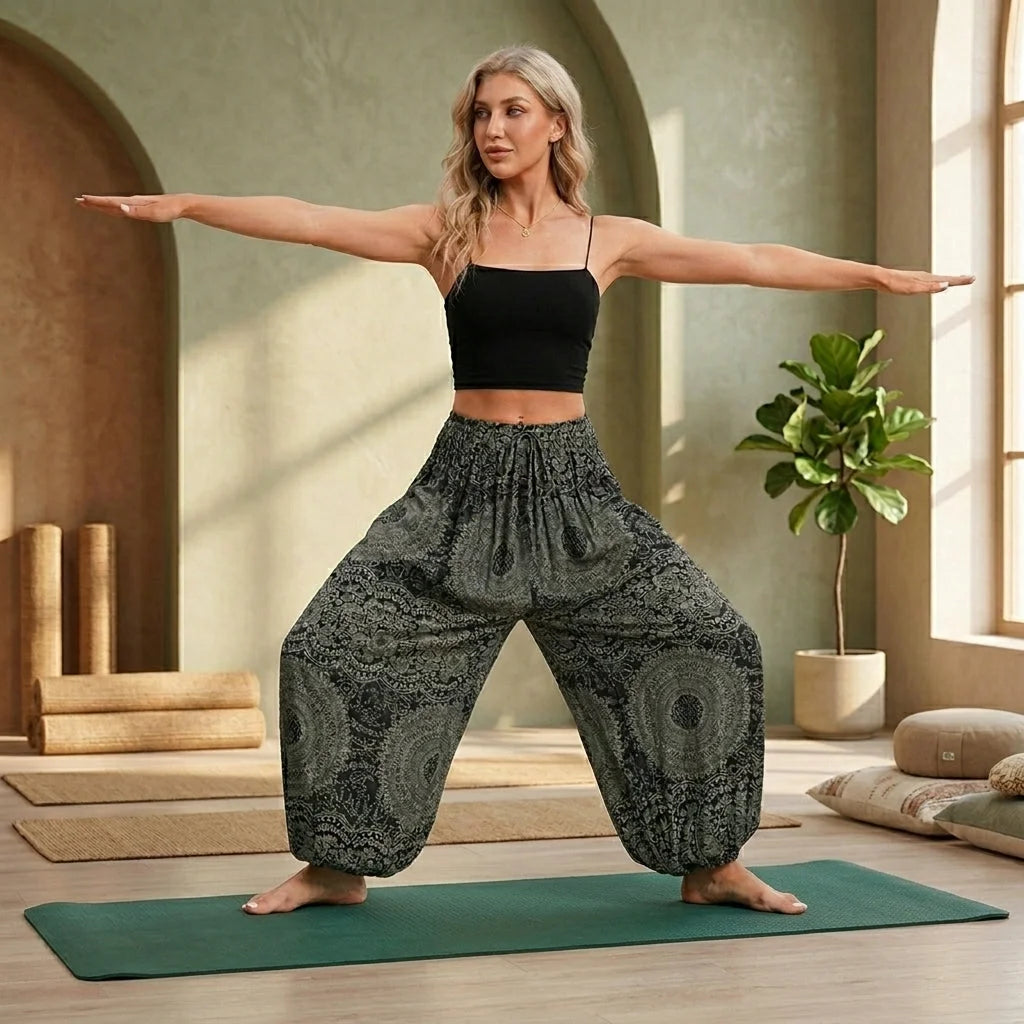 Cotton Harem Pants For Womens In Boho Lantern Style