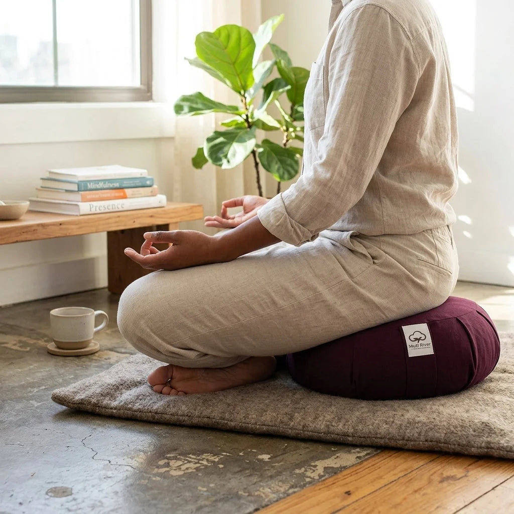 Cotton Supportive Meditation Pillows For Comfort