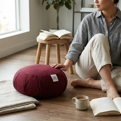 Cotton Supportive Meditation Pillows For Comfort
