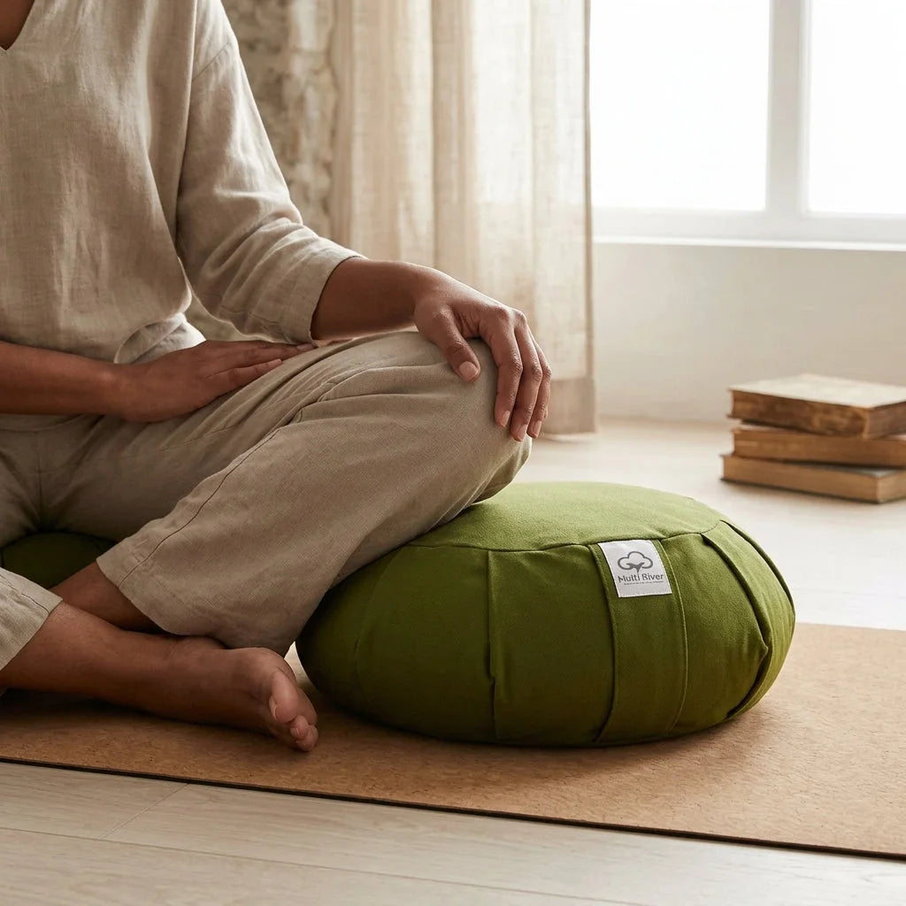 Cotton Supportive Meditation Pillows For Comfort