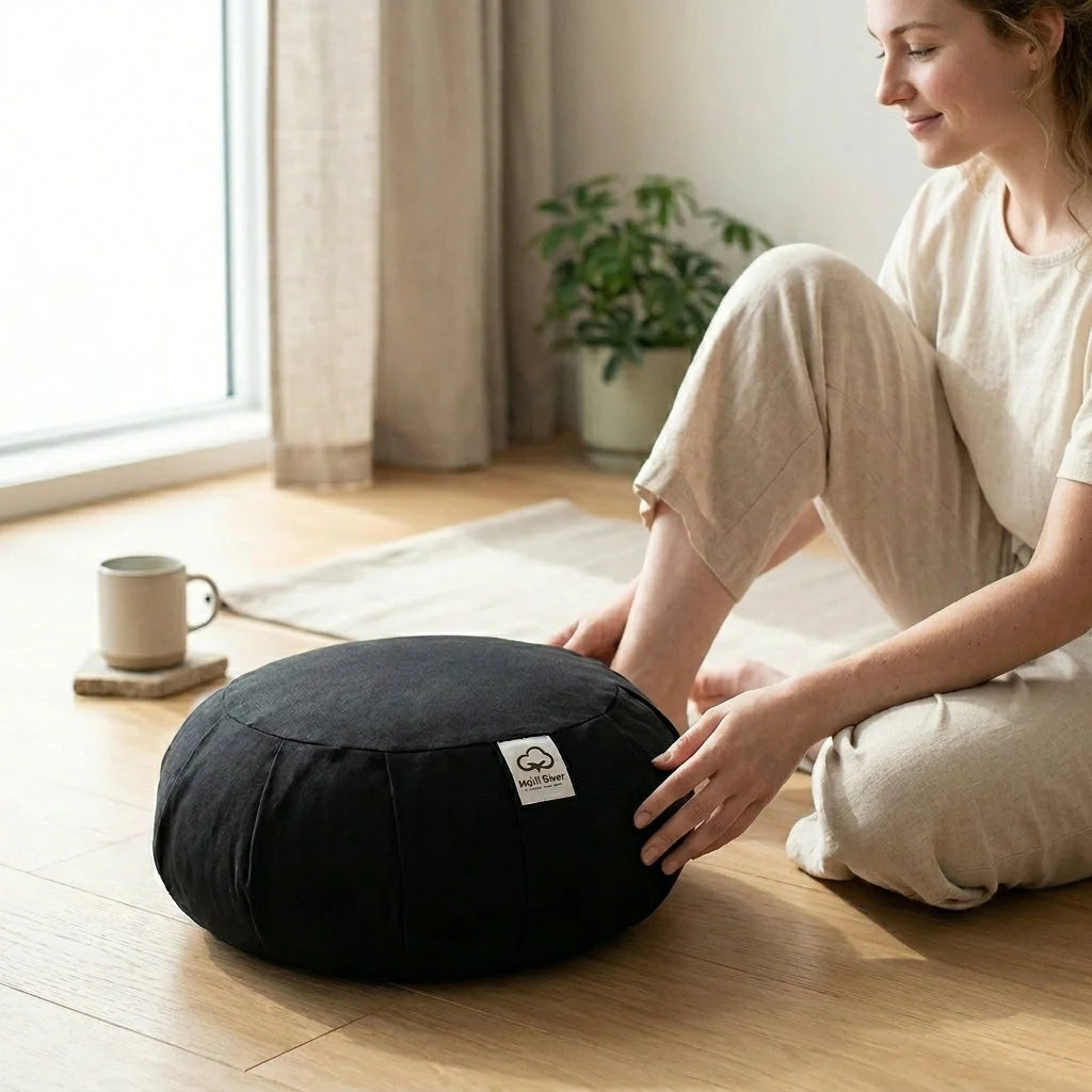 Cotton Supportive Meditation Pillows For Comfort