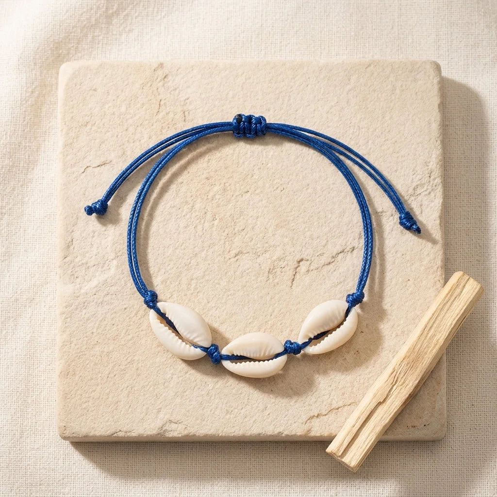 Cowrie Shell Ankle Bracelet With Starfish Charm