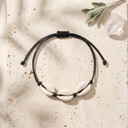 Cowrie Shell Ankle Bracelet With Starfish Charm