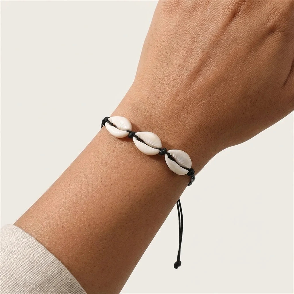 Cowrie Shell Ankle Bracelet With Starfish Charm