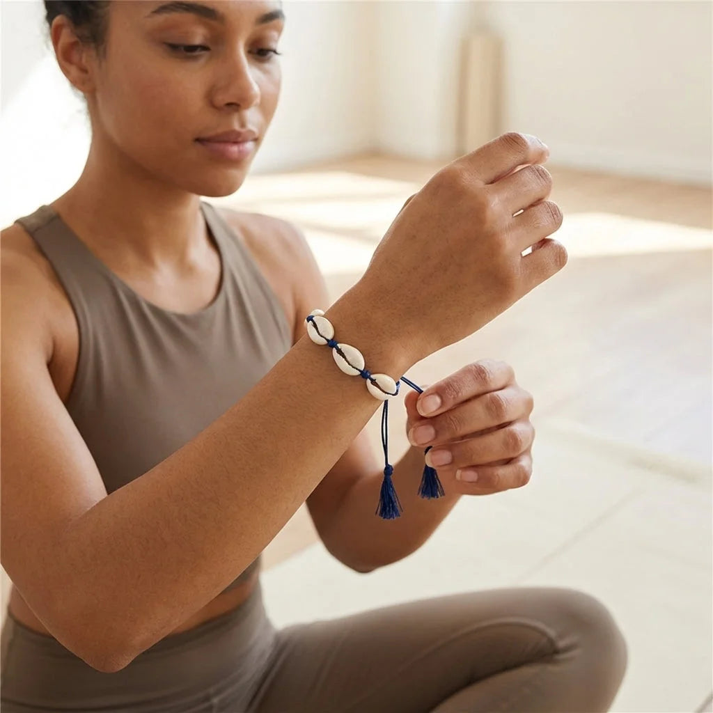 Cowrie Shell Ankle Bracelet With Starfish Charm