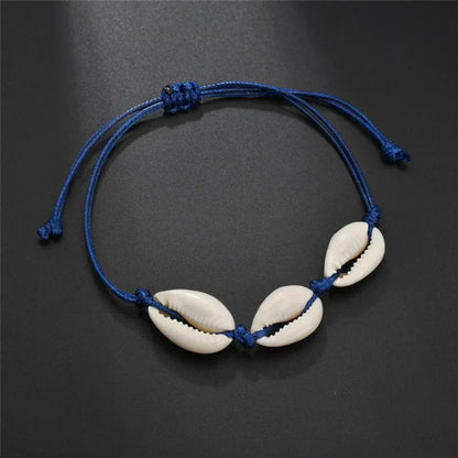 Cowrie Shell Ankle Bracelet With Starfish Charm - Style E