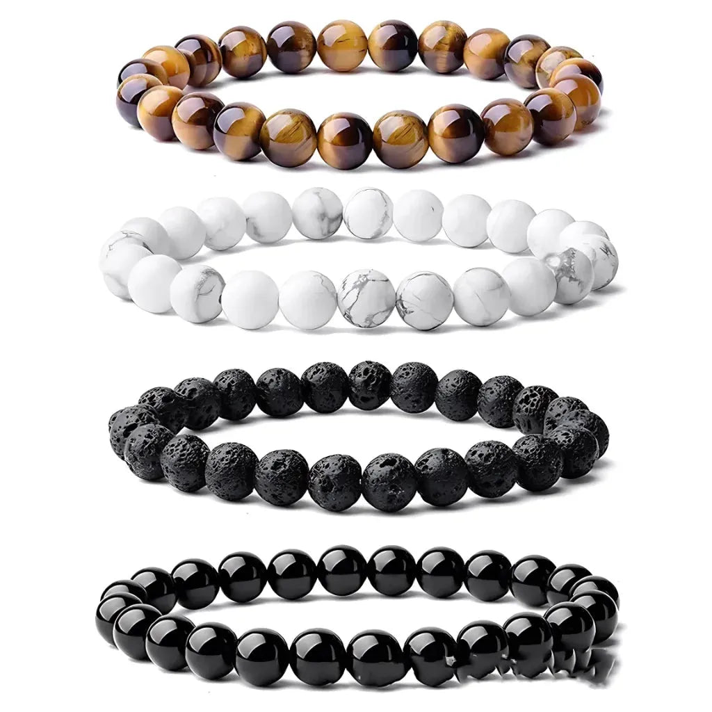 Crystal Stretch Bead Bracelets For Everyday Balance