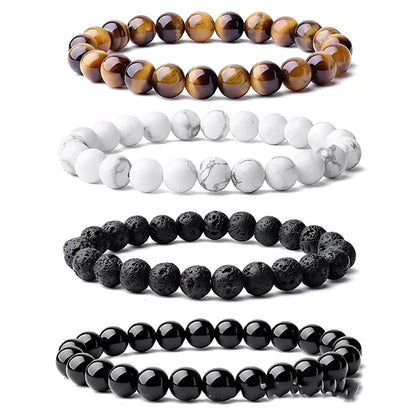 Crystal Stretch Bead Bracelets For Everyday Balance