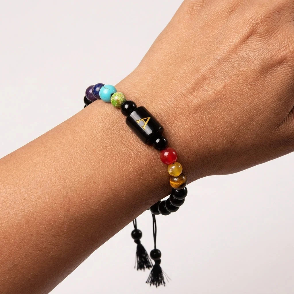 Custom Beaded Bracelets With Natural Stone Charm