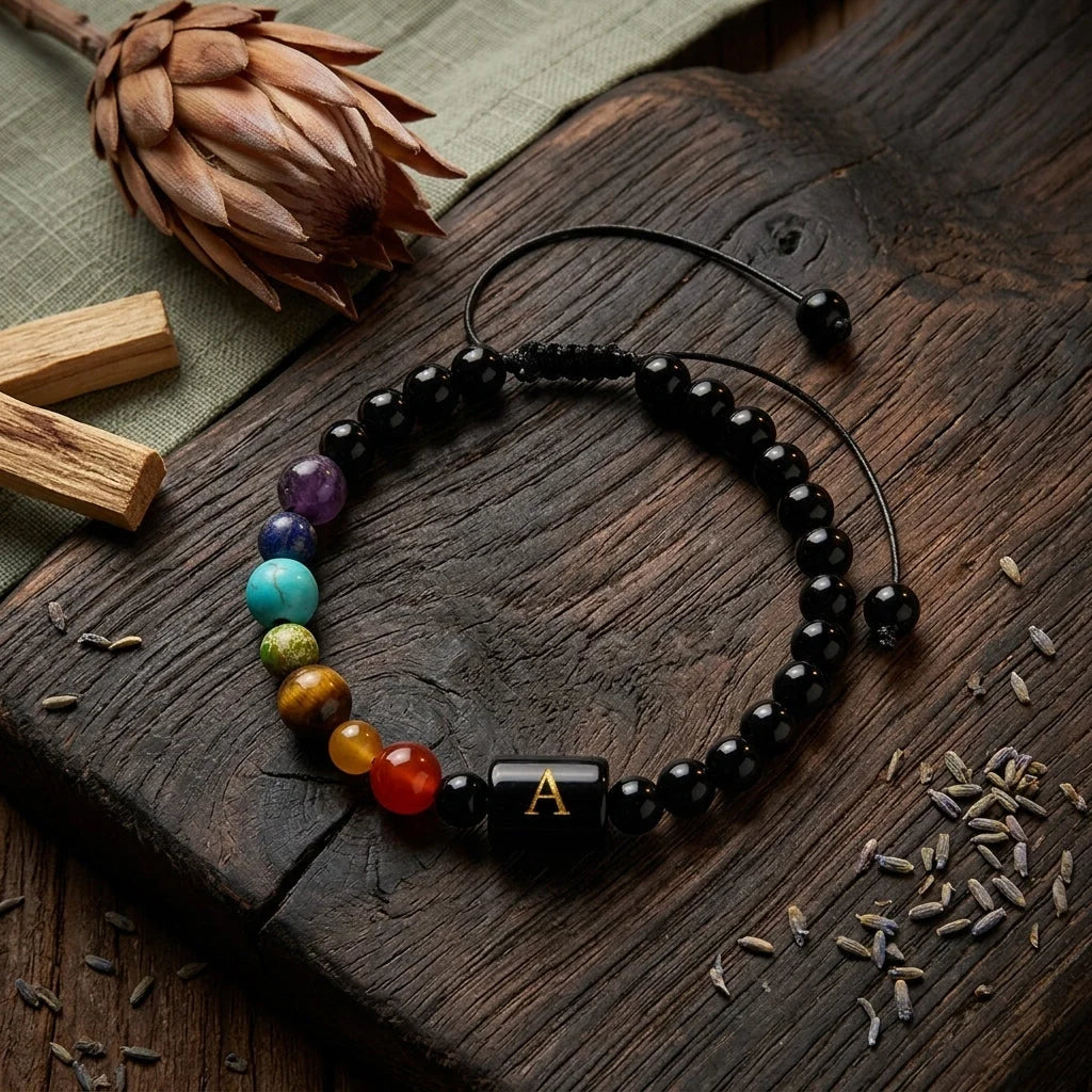 Custom Beaded Bracelets With Natural Stone Charm