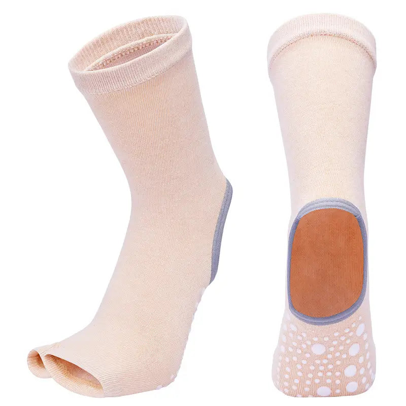 SPLIT TOE JACQUARD YOGA SOCKS FOR WOMEN